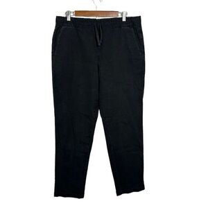 Everlane Mens L Organic Cotton Drawstring Trousers Pants Black Pull On